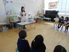 ☆　手洗い指導（５歳児）　☆