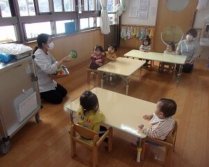 つぼみぐみ☆ポテトサラダ作り